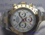 Replica Rolex 2-Tone Daytona Men Watch White Face 40mm